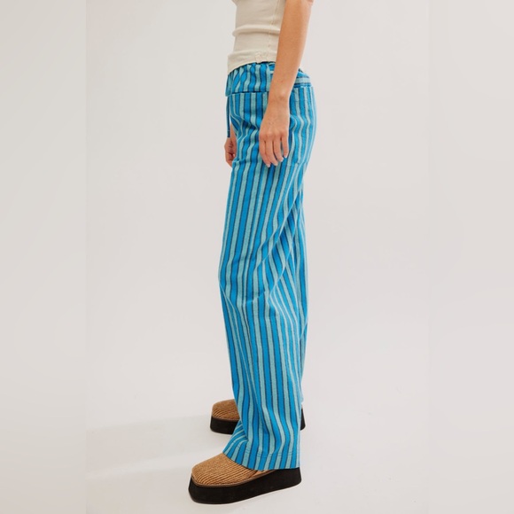 NWT Free People Hudson Canyon Stripe Pant - Picture 5 of 7